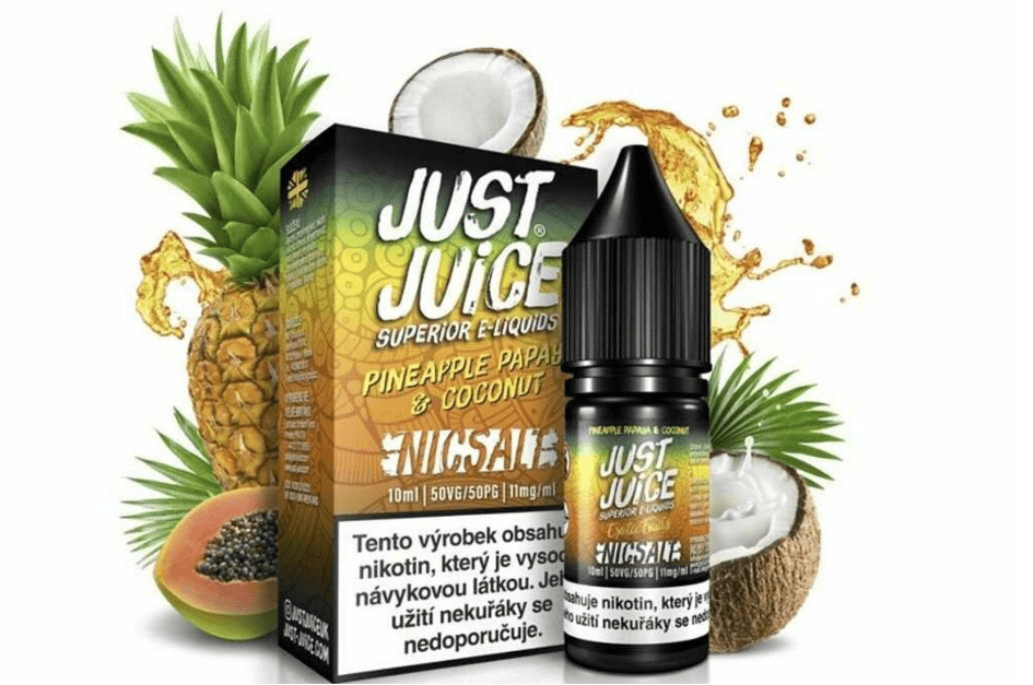 Just Juice nicsalt Pineapple, Papaya and Coconut | Vapoo.cz